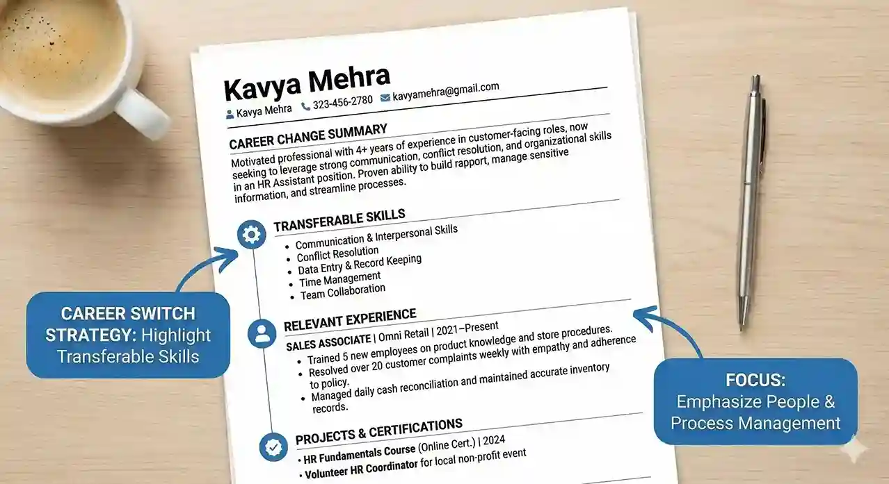 Resume Tips for Career Changers (Without Relevant Experience)