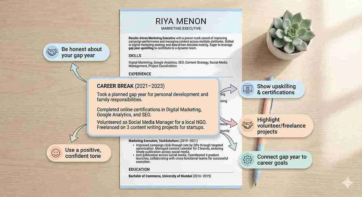 How to Show a Gap Year on Your Resume Without Hiding It